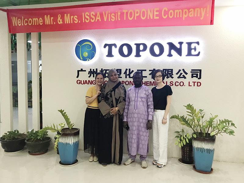 نرحب بعملائنا من نيجيريا لزيارة مكتب شركة GuangZhou TOPONE وشركة Jinjiang.